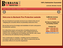 Tablet Screenshot of burbankfirepro.com